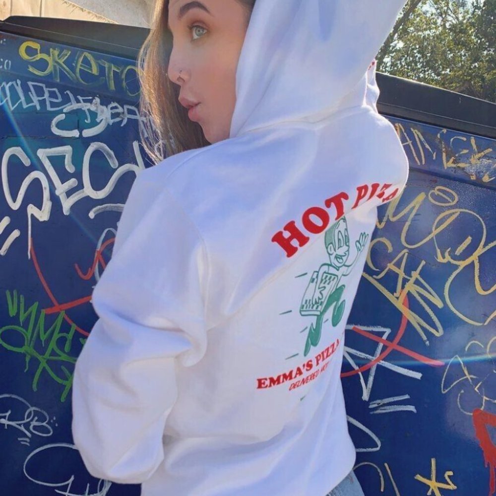 Emma Chamberlain "Hot Pizza" Hoodie